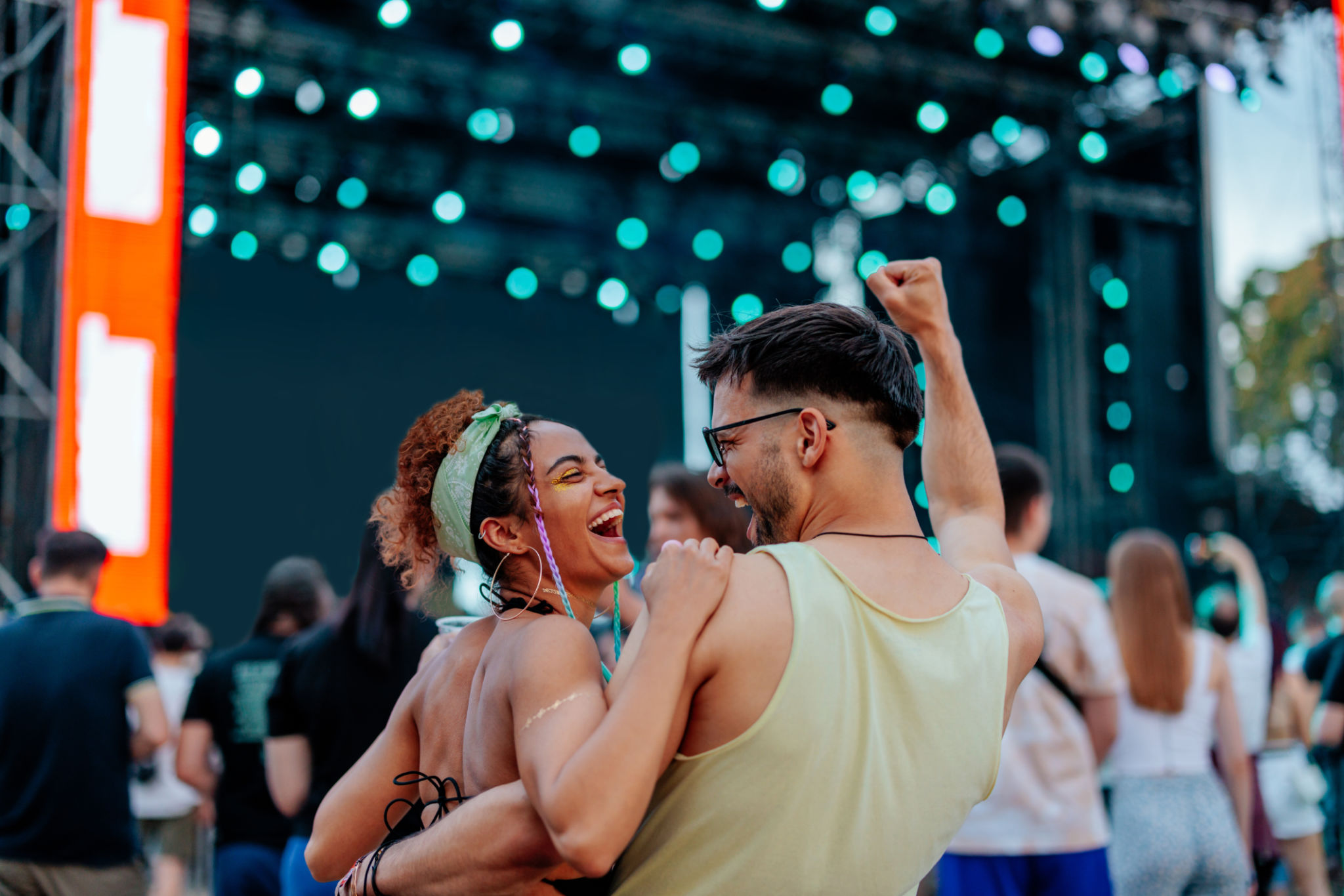 Front-row concert night